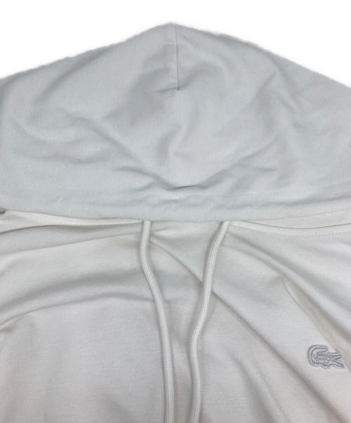 LACOSTE（ラコステ）LACOSTE (ラコステ) クールマックスミラノリブプルオーバーパーカ ホワイト サイズ:36の古着・服飾アイテム