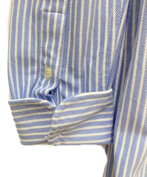 RALPH LAUREN（ラルフローレン）RALPH LAUREN (ラルフローレン) KNIT OXFORD ストライプシャツワンピース ブルー サイズ:Ｍの古着・服飾アイテム