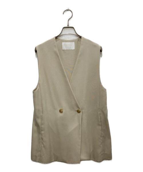 BALLSEY（ボールジィ）BALLSEY (ボールジィ) マットウィーブ Ｖネックジレ ベージュ サイズ:SIZE36の古着・服飾アイテム