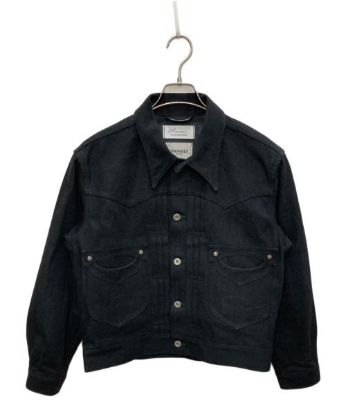 TOM WORKS（トムワークス）TOM WORKS (トムワークス) Azuma (アズマ) TACKED DENIM JACKET ブラック サイズ:-1の古着・服飾アイテム