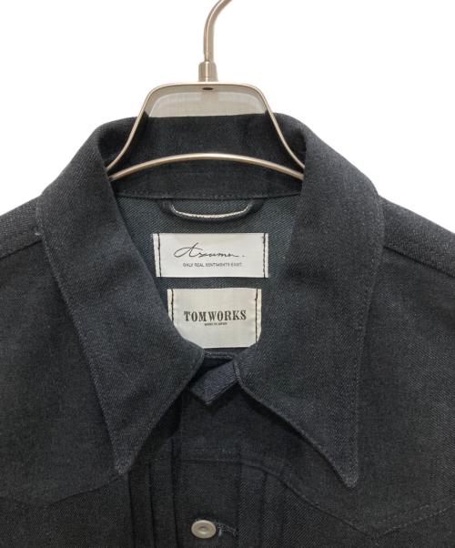 TOM WORKS（トムワークス）TOM WORKS (トムワークス) Azuma (アズマ) TACKED DENIM JACKET ブラック サイズ:-1の古着・服飾アイテム