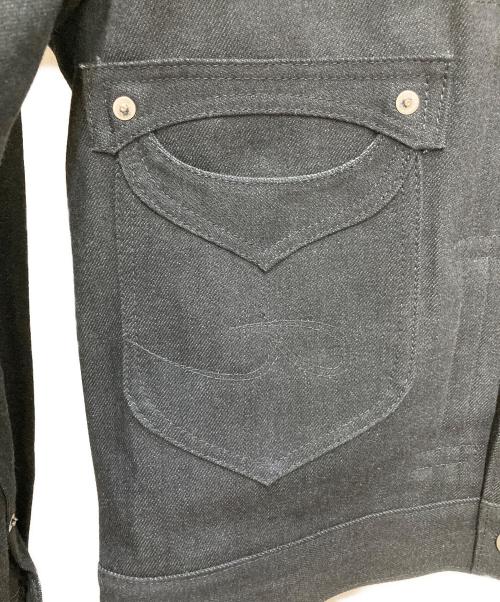 TOM WORKS（トムワークス）TOM WORKS (トムワークス) Azuma (アズマ) TACKED DENIM JACKET ブラック サイズ:-1の古着・服飾アイテム