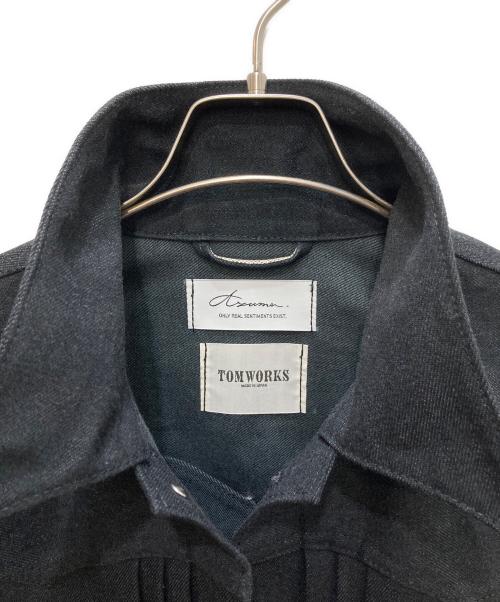 TOM WORKS（トムワークス）TOM WORKS (トムワークス) Azuma (アズマ) TACKED DENIM JACKET ブラック サイズ:-1の古着・服飾アイテム