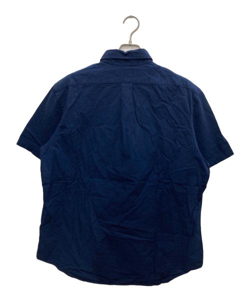 POLO RALPH LAUREN（ポロ・ラルフローレン）POLO RALPH LAUREN (ポロ・ラルフローレン) シアサッカー半袖シャツ ネイビー サイズ:XLの古着・服飾アイテム