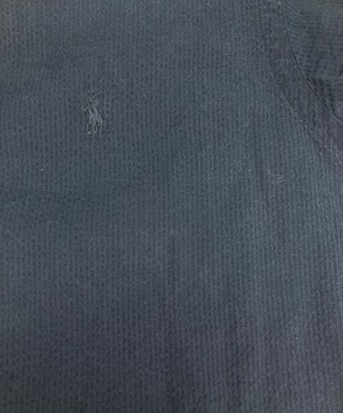 POLO RALPH LAUREN（ポロ・ラルフローレン）POLO RALPH LAUREN (ポロ・ラルフローレン) シアサッカー半袖シャツ ネイビー サイズ:XLの古着・服飾アイテム