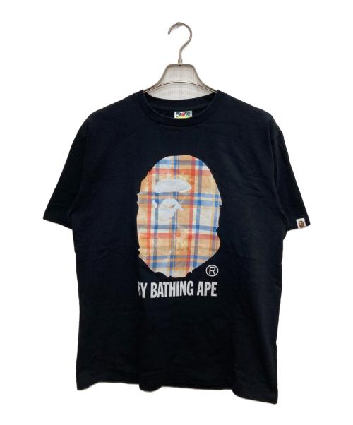 A BATHING APE（アベイシングエイプ）A BATHING APE (アベイシングエイプ) プリントTシャツ ブラック サイズ:XLの古着・服飾アイテム