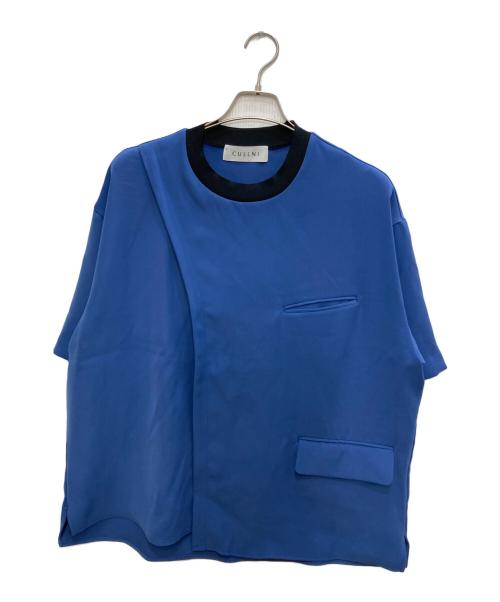 CULLNI（クルニ）CULLNI (クルニ) サテンレイヤードカットソー ブルー サイズ:2の古着・服飾アイテム