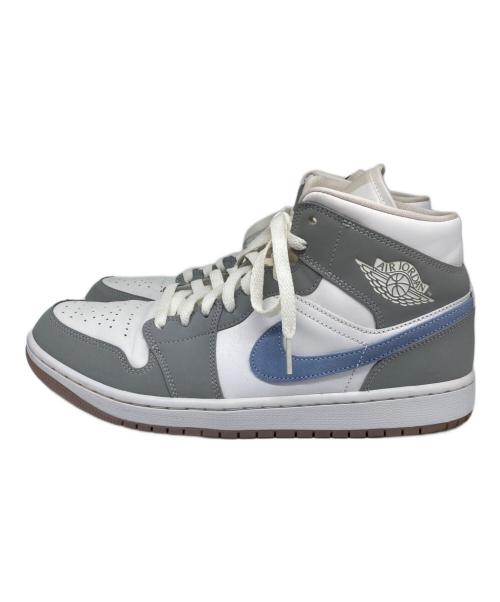 NIKE（ナイキ）NIKE (ナイキ) Women's Air Jordan 1 Mid グレー×ホワイト サイズ:US 11.5の古着・服飾アイテム