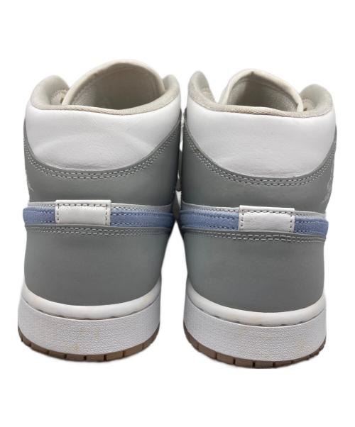 NIKE（ナイキ）NIKE (ナイキ) Women's Air Jordan 1 Mid グレー×ホワイト サイズ:US 11.5の古着・服飾アイテム