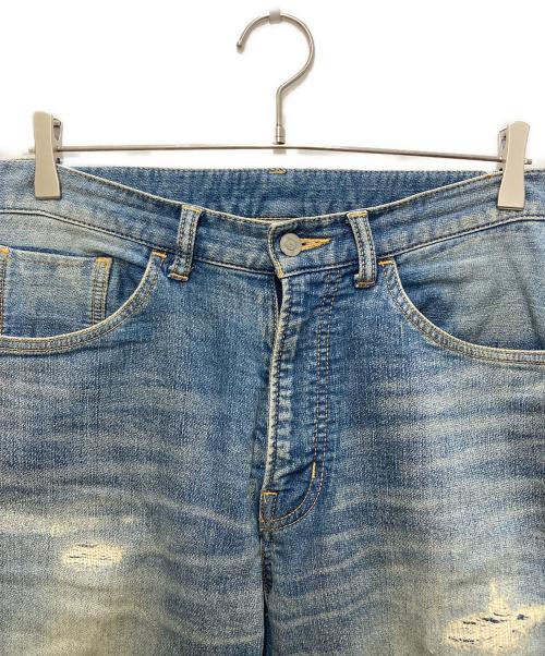 Ron Herman（ロンハーマン）Ron Herman (ロンハーマン) ダメージ加工デニムパンツ ブルー サイズ:Sの古着・服飾アイテム