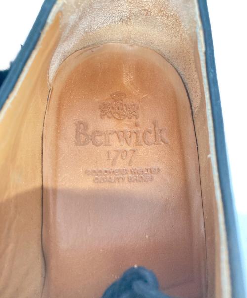 berwick（バーウィック）berwick (バーウィック) プレーントゥシューズ ブラック サイズ:81/2の古着・服飾アイテム