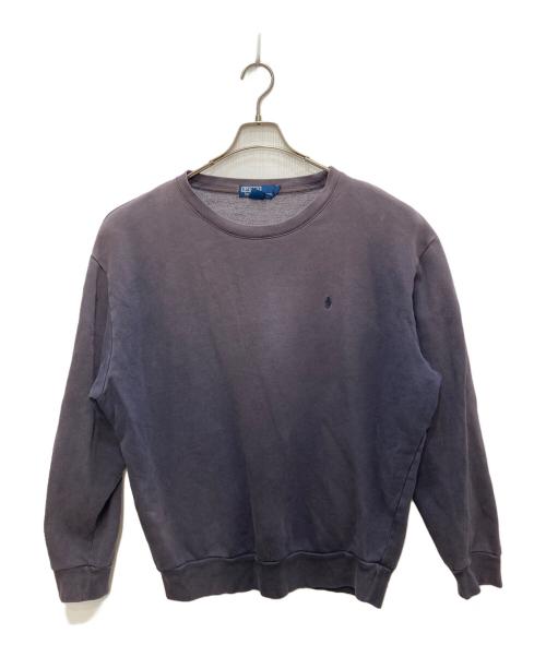 POLO RALPH LAUREN（ポロ・ラルフローレン）POLO RALPH LAUREN (ポロ・ラルフローレン) サンフェードクルーネックスウェット ネイビー サイズ:Lの古着・服飾アイテム