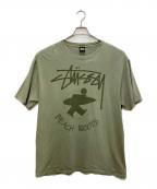 stussyステューシー）の古着「プリントTシャツ」｜グリーン