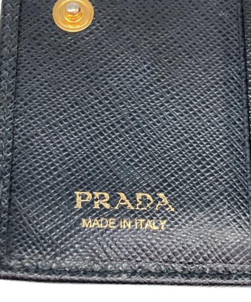 PRADA（プラダ）PRADA (プラダ) サフィアーノ 二つ折り財布 ブラックの古着・服飾アイテム
