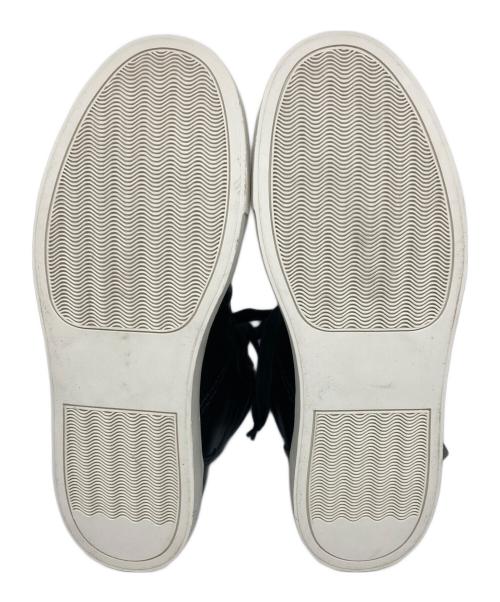BURBERRY BLACK LABEL（バーバリーブラックレーベル）BURBERRY BLACK LABEL (バーバリーブラックレーベル) ハイカットレザースニーカー ブラック サイズ:SIZE 09-1の古着・服飾アイテム