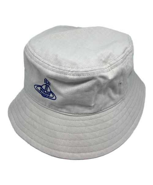 Vivienne Westwood（ヴィヴィアンウエストウッド）Vivienne Westwood (ヴィヴィアンウエストウッド) オーブバケットハット ベージュの古着・服飾アイテム