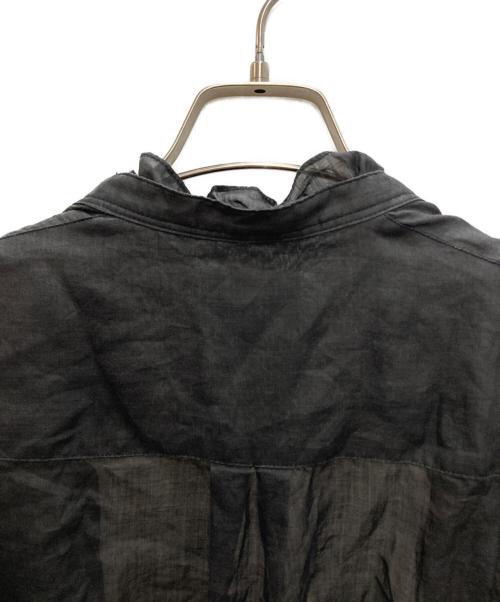 Pale Jute（ペールジュート）Pale Jute (ペールジュート) Classic frill shirt ブラック サイズ:Ｍの古着・服飾アイテム