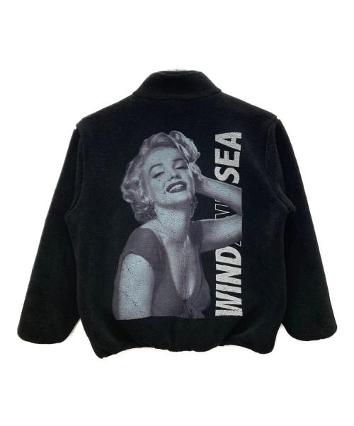 WIND AND SEA（ウィンダンシー）WIND AND SEA (ウィンダンシー) MARILYN MONROE WDS BOA JACKET/マリリンモンロー WDS ボア ジャケット ブラック サイズ:ＸＬ　　の古着・服飾アイテム
