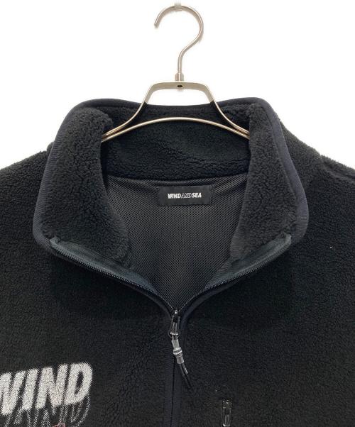 WIND AND SEA（ウィンダンシー）WIND AND SEA (ウィンダンシー) MARILYN MONROE WDS BOA JACKET/マリリンモンロー WDS ボア ジャケット ブラック サイズ:ＸＬ　　の古着・服飾アイテム