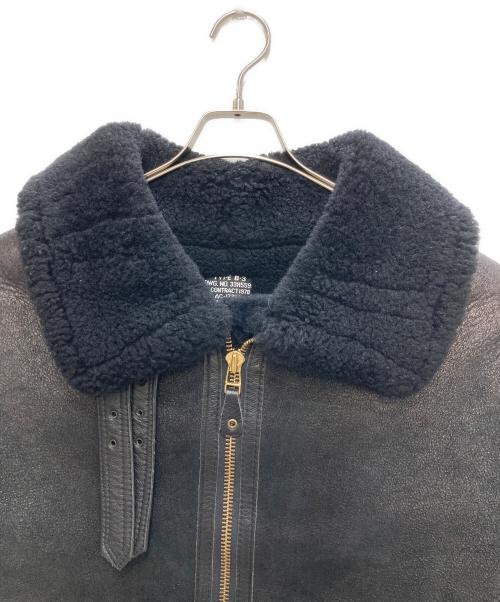 AVIREX（アヴィレックス）AVIREX (アヴィレックス) B-3ムートンジャケット ブラック サイズ:42の古着・服飾アイテム