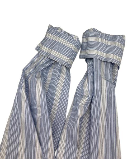 Vivienne Westwood RED LABEL（ヴィヴィアンウエストウッドレッドレーベル）Vivienne Westwood RED LABEL (ヴィヴィアンウエストウッドレッドレーベル) フリルプリントシャツ ブルー サイズ:3の古着・服飾アイテム