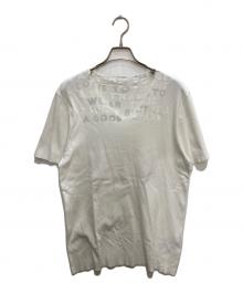 Maison Margiela（メゾンマルジェラ）の古着「V Neck Cutting T Shirt」｜ホワイト