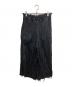 MM6 Maison Margiela (エムエムシックスメゾンマルジェラ) 切りっぱなし プリーツパンツ ブラック サイズ:40：25000円