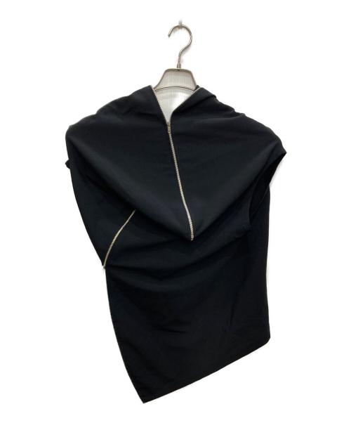 COMME des GARCONS（コムデギャルソン）COMME des GARCONS (コムデギャルソン) 変形ジップデザインベスト ブラック サイズ:Ｍの古着・服飾アイテム