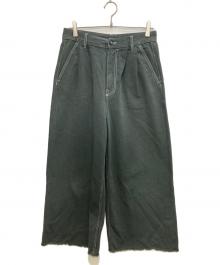 MM6 Maison Margiela（エムエムシックスメゾンマルジェラ）の古着「ホツレ加工デニムパンツ」｜グレー