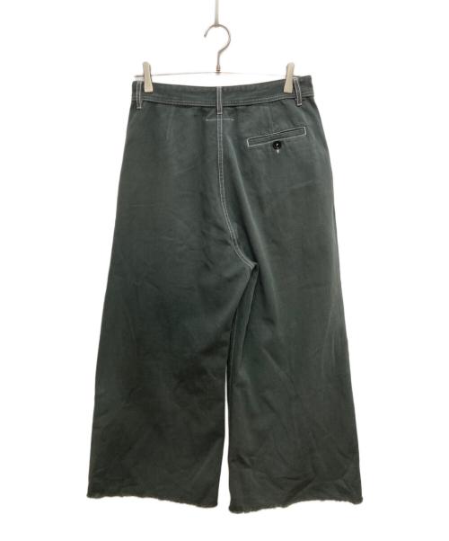 MM6 Maison Margiela（エムエムシックスメゾンマルジェラ）MM6 Maison Margiela (エムエムシックスメゾンマルジェラ) ホツレ加工デニムパンツ グレー サイズ:42の古着・服飾アイテム