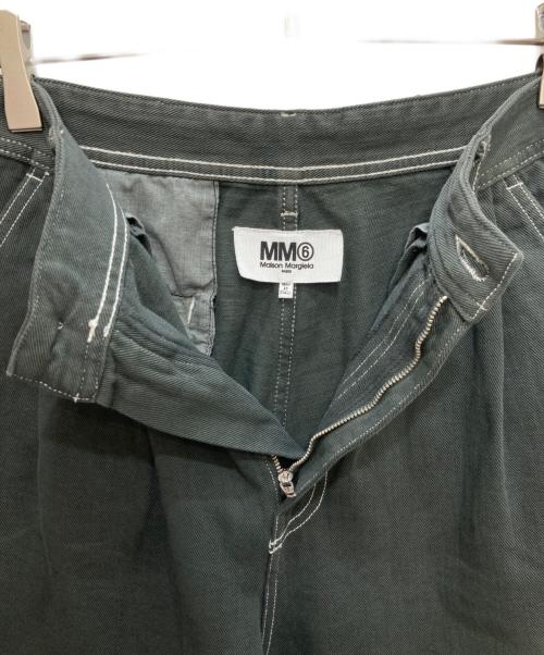MM6 Maison Margiela（エムエムシックスメゾンマルジェラ）MM6 Maison Margiela (エムエムシックスメゾンマルジェラ) ホツレ加工デニムパンツ グレー サイズ:42の古着・服飾アイテム
