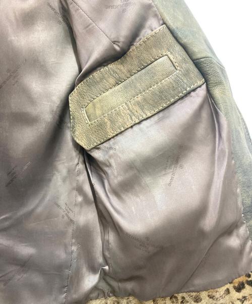 GOLDEN GOOSE（ゴールデングース）GOLDEN GOOSE (ゴールデングース) ヴィンテージ加工ダブルライダースジャケット ベージュ サイズ:ＸＳの古着・服飾アイテム