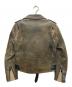 GOLDEN GOOSE (ゴールデングース) ヴィンテージ加工ダブルライダースジャケット ベージュ サイズ:ＸＳ：30000円