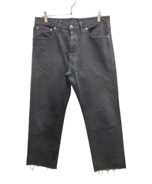 Maison Margiela（メゾンマルジェラ）Maison Margiela (メゾンマルジェラ) カットオフストレートパンツ グレー サイズ:83.5cm　Ｗ３３　の古着・服飾アイテム