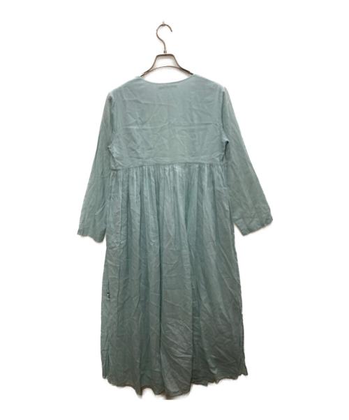 ne quittez pas（ヌキテパ）ne quittez pas (ヌキテパ) カシュクールワンピース ブルー サイズ:不明の古着・服飾アイテム