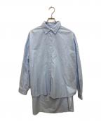 CELERI×DEUXIEME CLASSEセルリ×ドゥーズィエム クラス）の古着「コットンロングシャツ」｜ブルー