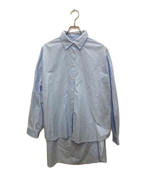 CELERI（セルリ）CELERI (セルリ) DEUXIEME CLASSE (ドゥーズィエム クラス) コットンロングシャツ ブルー サイズ:Fの古着・服飾アイテム