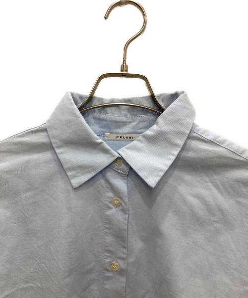CELERI（セルリ）CELERI (セルリ) DEUXIEME CLASSE (ドゥーズィエム クラス) コットンロングシャツ ブルー サイズ:Fの古着・服飾アイテム