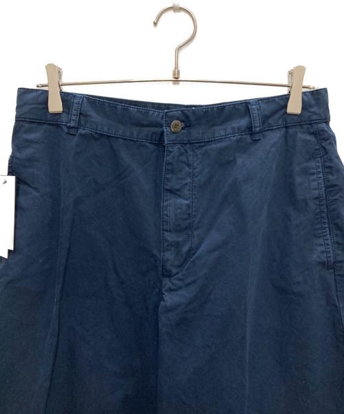 POLO RALPH LAUREN（ポロ・ラルフローレン）POLO RALPH LAUREN (ポロ・ラルフローレン) コットン リラックス ワイドレッグ パンツ ネイビー サイズ:6 未使用品の古着・服飾アイテム