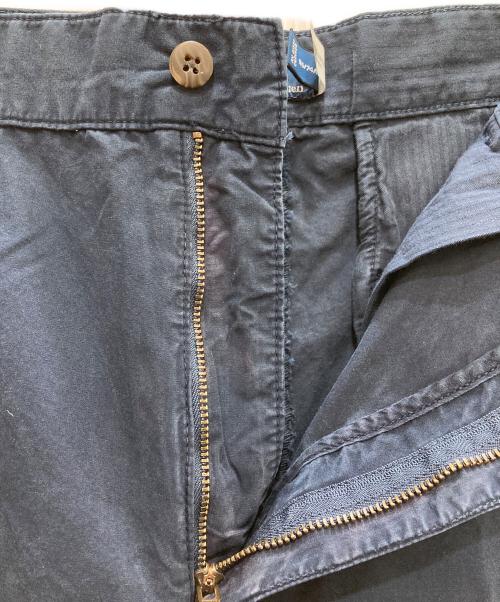 POLO RALPH LAUREN（ポロ・ラルフローレン）POLO RALPH LAUREN (ポロ・ラルフローレン) コットン リラックス ワイドレッグ パンツ ネイビー サイズ:6 未使用品の古着・服飾アイテム