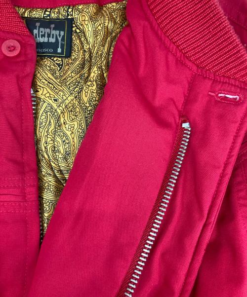 DERBY OF SANFRANSCISCO（ダービーオブサンフランシスコ）DERBY OF SANFRANSCISCO (ダービーオブサンフランシスコ) CLASSIC DERBY JACKET レッド サイズ:Lの古着・服飾アイテム