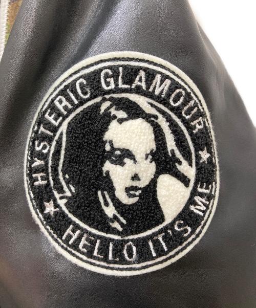 Hysteric Glamour（ヒステリックグラマー）Hysteric Glamour (ヒステリックグラマー) WIND AND SEA (ウィンダンシー) Varsity Jacket/バーシティジャケット オリーブ×ブラック サイズ:Ｌの古着・服飾アイテム