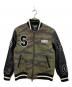 Hysteric Glamour（ヒステリックグラマー）の古着「Varsity Jacket/バーシティジャケット」｜オリーブ×ブラック