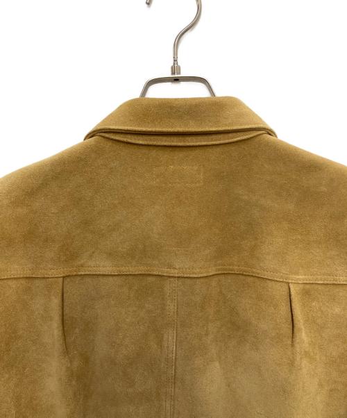 SEQUEL（シークエル）SEQUEL (シークエル) FRAGMENTS (フラグメント) カウレザー スウェードジャケット ベージュ サイズ:Ｌの古着・服飾アイテム