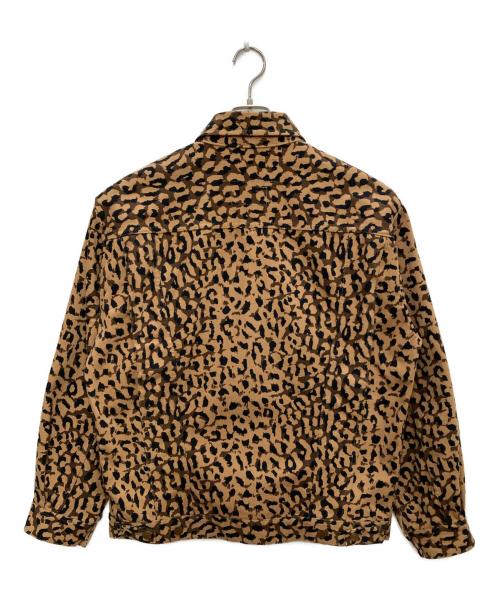 Wrangler（ラングラー）Wrangler (ラングラー) WACKO MARIA (ワコマリア) レオパードデニムジャケット ベージュ サイズ:Ｌの古着・服飾アイテム