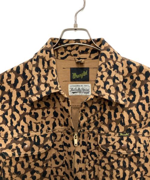 Wrangler（ラングラー）Wrangler (ラングラー) WACKO MARIA (ワコマリア) レオパードデニムジャケット ベージュ サイズ:Ｌの古着・服飾アイテム