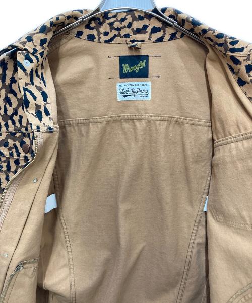 Wrangler（ラングラー）Wrangler (ラングラー) WACKO MARIA (ワコマリア) レオパードデニムジャケット ベージュ サイズ:Ｌの古着・服飾アイテム