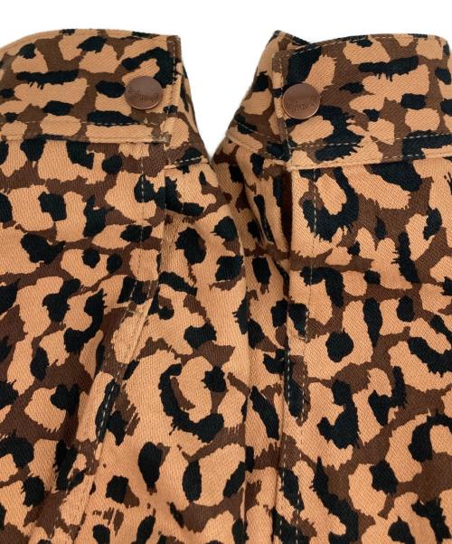 Wrangler（ラングラー）Wrangler (ラングラー) WACKO MARIA (ワコマリア) レオパードデニムジャケット ベージュ サイズ:Ｌの古着・服飾アイテム