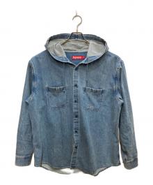 SUPREME（シュプリーム）の古着「HOODED DENIM SHIRT」｜インディゴ