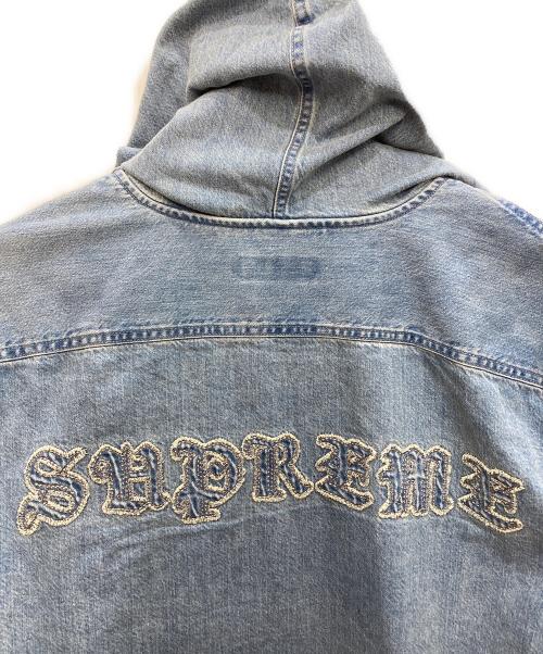 SUPREME（シュプリーム）SUPREME (シュプリーム) HOODED DENIM SHIRT インディゴ サイズ:Ｍの古着・服飾アイテム